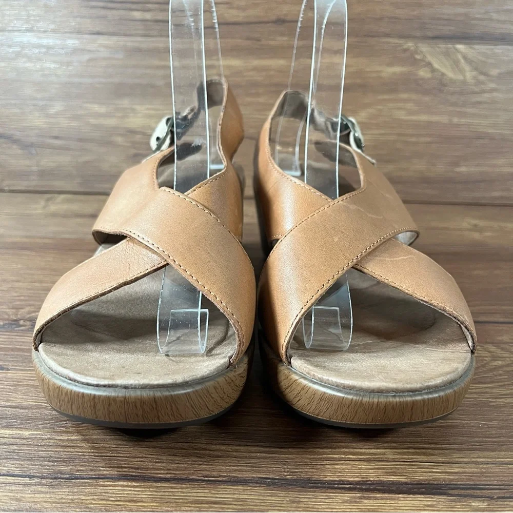 Dansko Jacinda Brown Leather Strappy Sandals Clogs Women’s Size 9.5 (40) Shoes_6
